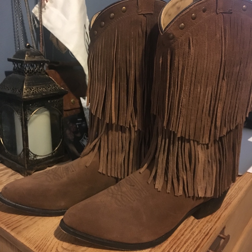 Smoky Mountain Fringe Cowboy Boots